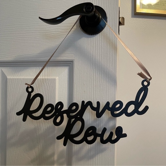 2 hanging ‘Reserved Row’ signs - Picture 1 of 2